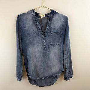 Anthropologie | Cloth & Stone Chambray Top